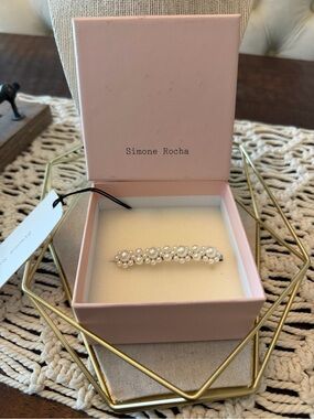Simone Rocha Pearl Medium Hair Clip - New in Box with Tags